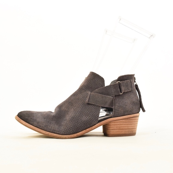 Dolce Vita Shoes - Dolce Vita Perforated Suede Leather Ankle Boots